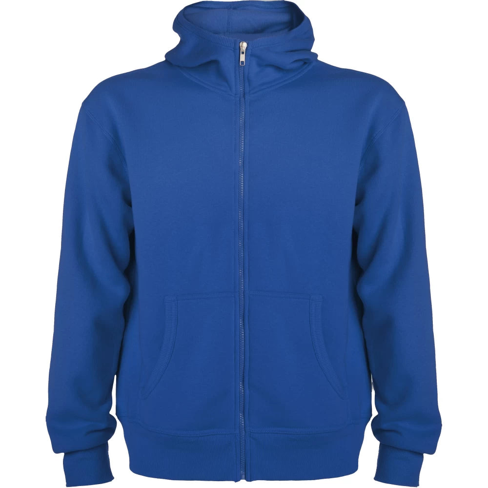 Hoddie with high neck and full zip