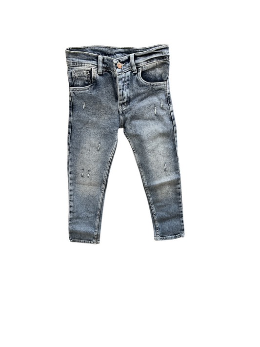 Barnkill-Jeans med Trasiga Detaljer